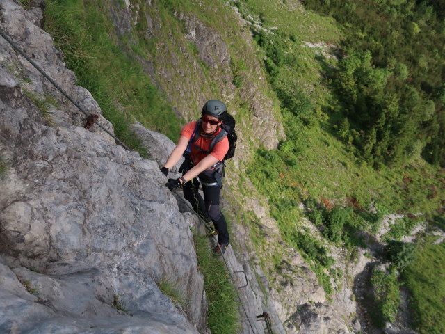 Klostertaler Klettersteig: Carmen im Abschnitt 1 'Devil's Start'