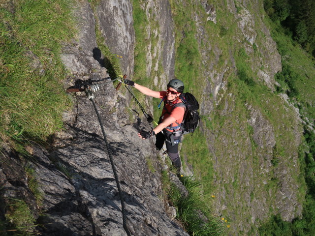 Klostertaler Klettersteig: Carmen im Abschnitt 1 'Devil's Start'