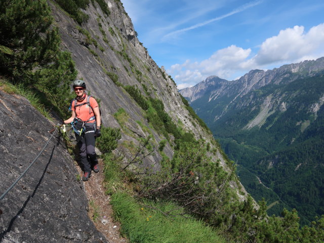Klostertaler Klettersteig: Carmen im Abschnitt 5 'Stairway to Heaven'