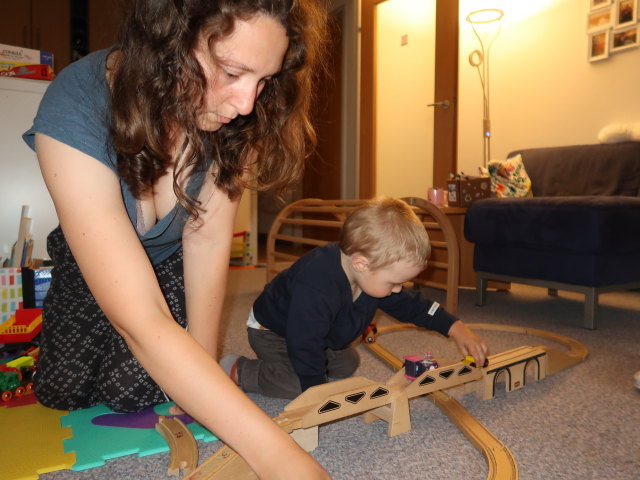 Sabine und Nils in unserer Wohnung