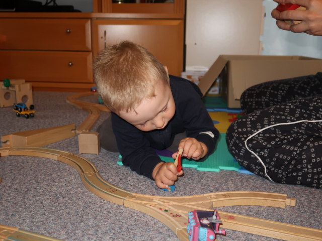 Nils und Sabine in unserer Wohnung