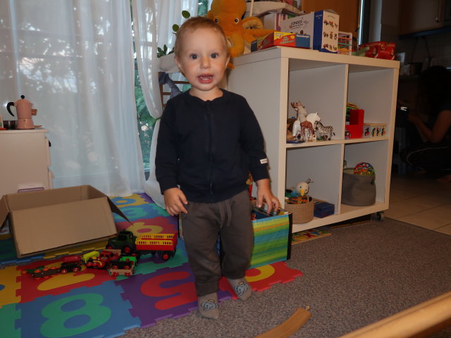 Nils in unserer Wohnung