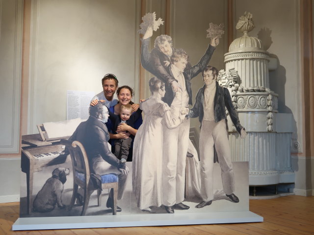 Ich, Sabine und Nils im Schubert-Museum