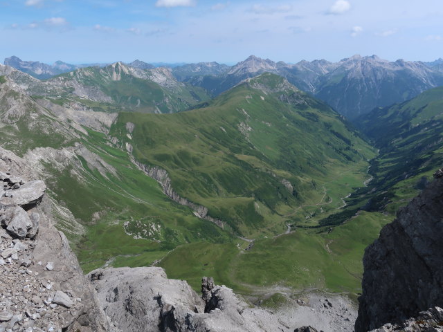 Krabachtal von der Fanggekarspitze aus (20. Juli)
