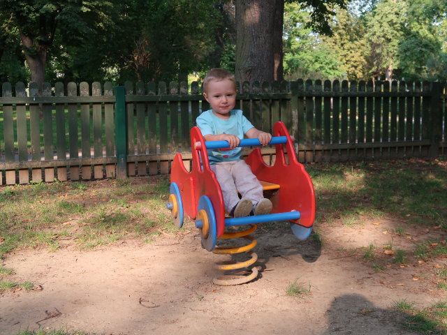 Nils am Erlebnisspielplatz Schloss Wolkersdorf