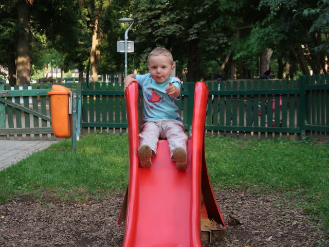 Nils am Erlebnisspielplatz Schloss Wolkersdorf