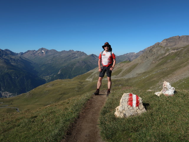 Ronald am Klagenfurter Jubil&auml;umsweg zwischen Hochtor und Tauernkopf (8. Aug.)