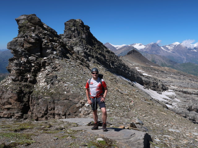 Ronald am Klagenfurter Jubil&auml;umsweg zwischen Herbertturm und Noespitze (8. Aug.)