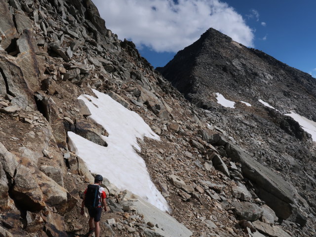 Ronald zwischen N&ouml;rdlicher Goldzechscharte und S&uuml;dlicher Goldzechscharte (8. Aug.)