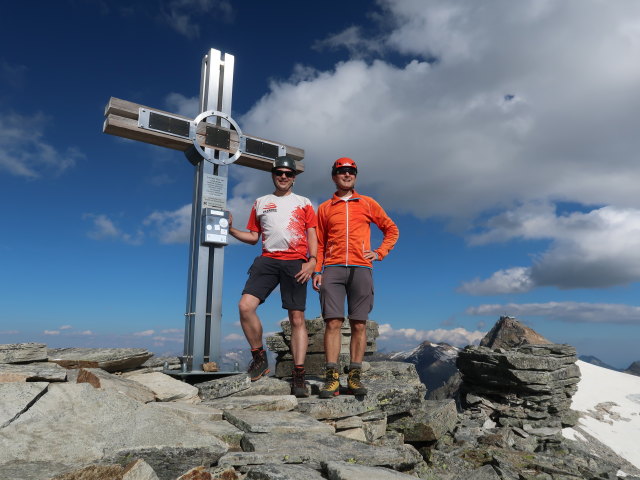Ronald und ich am Goldzechkopf, 3.042 m (8. Aug.)