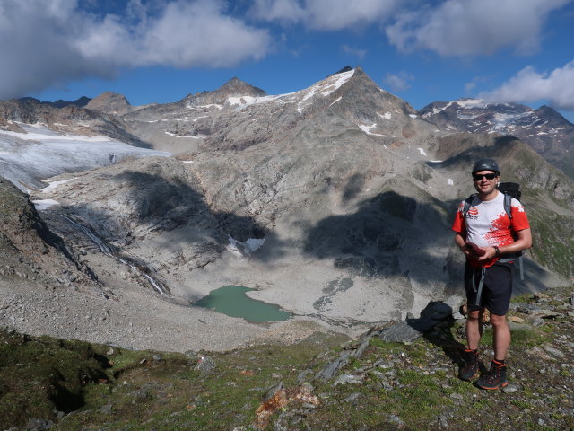 Ronald zwischen H&uuml;ttwinklache und Niederer Scharte (9. Aug.)
