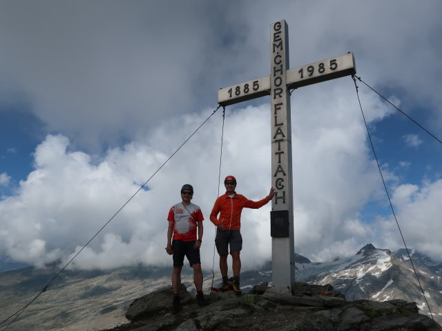Ronald und ich am Alteck, 2.942 m (9. Aug.)
