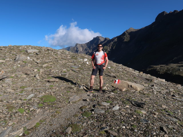 Ronald am Duisburg-Hannover-Weg zwischen Duisburger H&uuml;tte und Feldseescharte (10. Aug.)