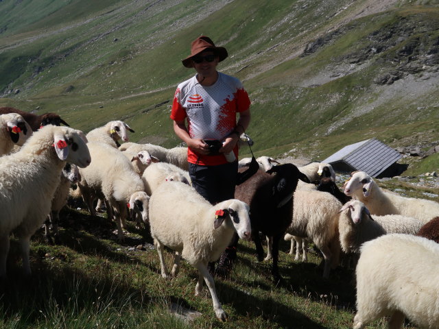 Ronald zwischen Niederem Tauern und Greilkopf (10. Aug.)