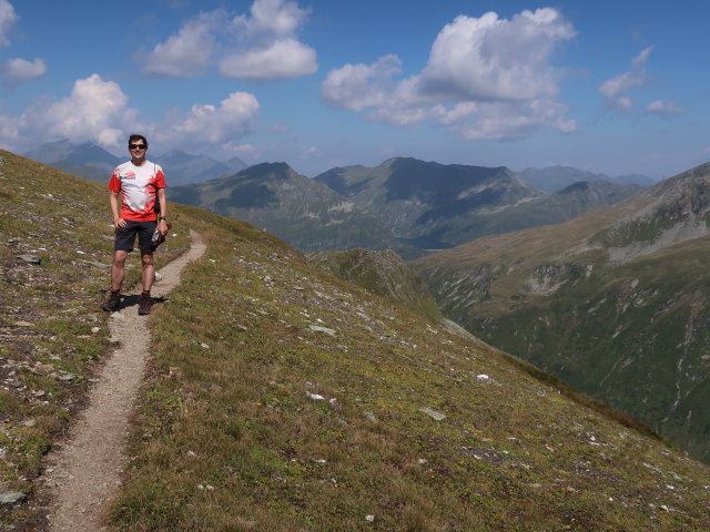 Ronald zwischen Niederem Tauern und Greilkopf (10. Aug.)