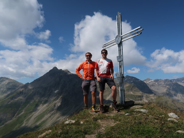 Ich und Ronald am Greilkopf, 2.581 m (10. Aug.)