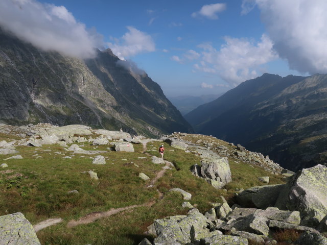 Melanie zwischen Finsterkar und Amertaler See