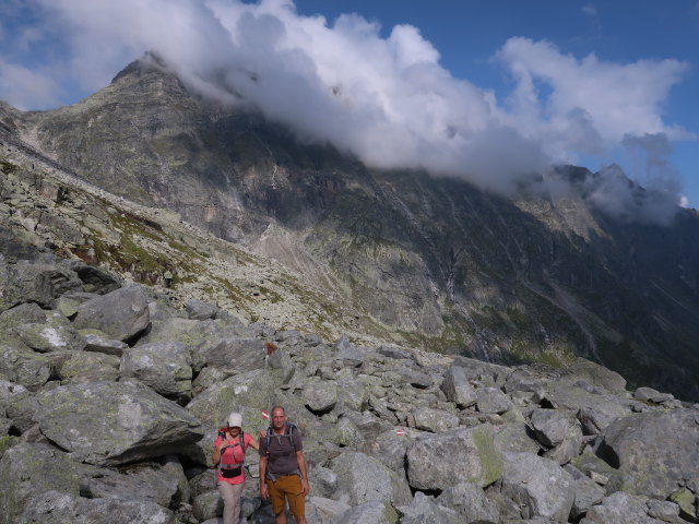Melanie und Frank zwischen Finsterkar und Amertaler See