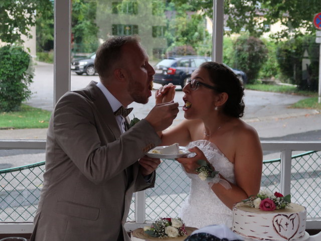 Thomas und Kathrin im Musikpavillon Payerbach