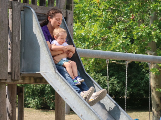 Sabine und Nils beim Badeteich S&uuml;&szlig;enbrunn