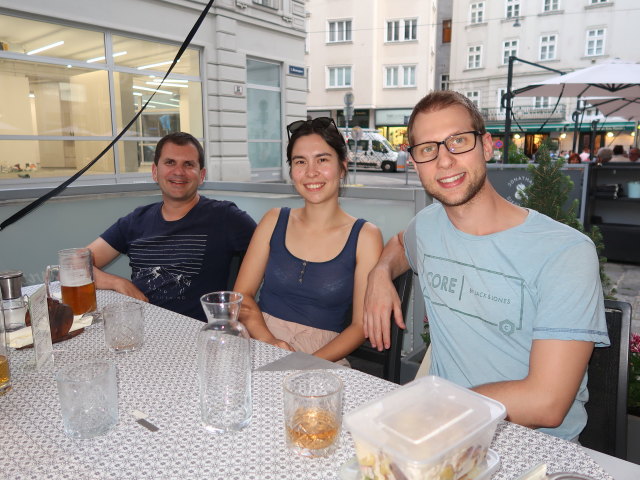 Ronald, Kimberly und Dominik im Jonathan & Sieglinde