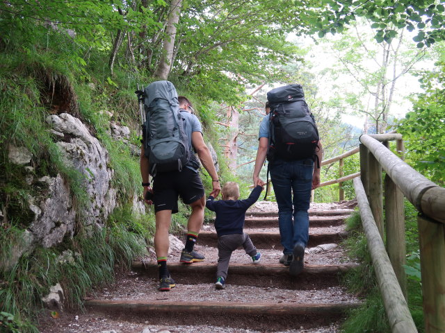 Christoph, Nils und Sabine auf der Kaiserstiege (23. Aug.)