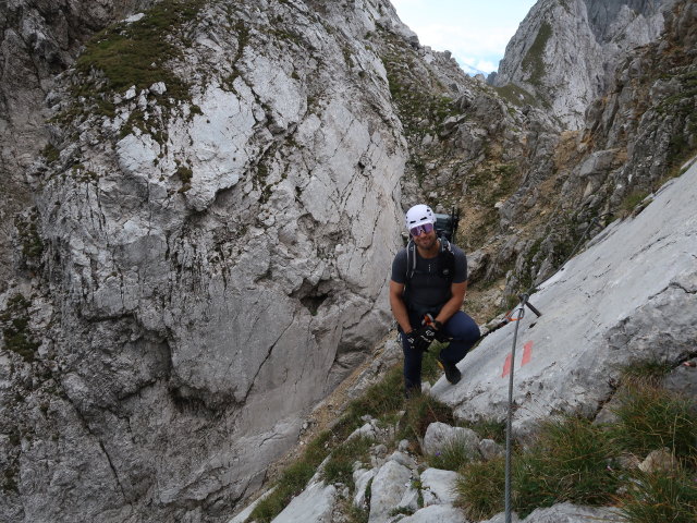 Christoph zwischen Babenstuberh&uuml;tte und Roter Rinnscharte (24. Aug.)