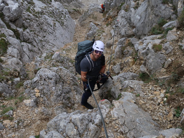 Christoph zwischen Roter Rinnscharte und Scharlingerboden (24. Aug.)