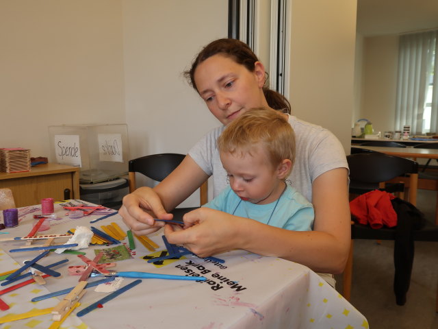 Sabine und Nils in der Pfarre S&uuml;&szlig;enbrunn