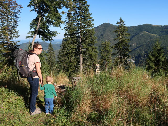 Sabine und Nils&nbsp;zwischen Pinkenkogel und Bahnhof Semmering