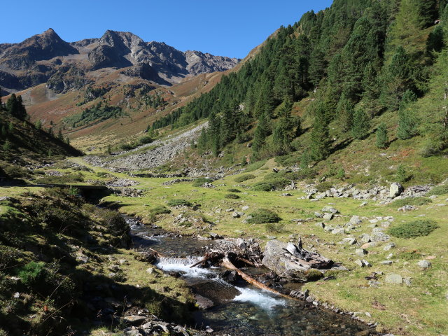 Leierstal zwischen Vorderer Leierstalalm und Hinterer Leierstalalm (20. Sep.)