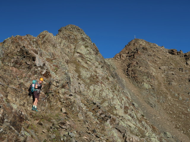Evelyn zwischen Lehnerjoch und Schafhimmel (21. Sep.)