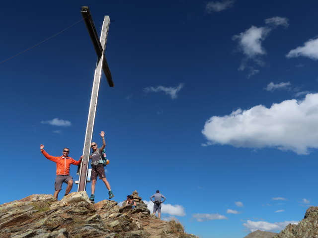Ich und Evelyn am Hochzeiger, 2.560 m (21. Sep.)