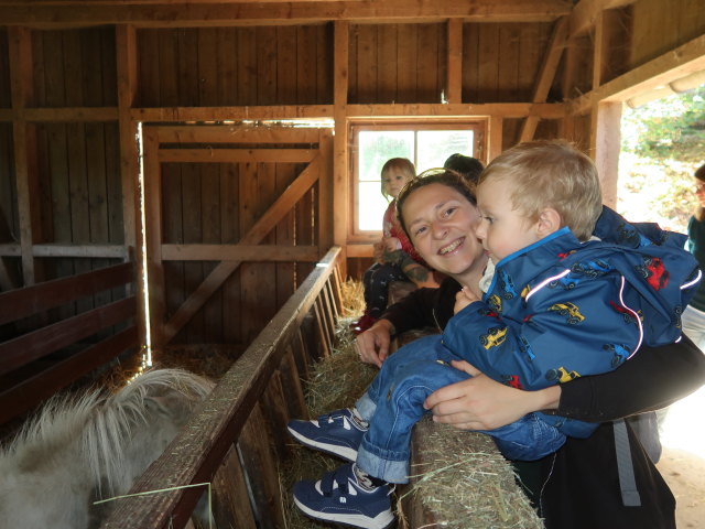 Ella, Sabine und Nils im Tierpark Buchenberg