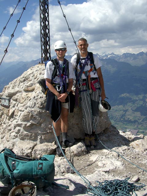 Ich und Josef am Roten Turm, 2.702 m (7. Juli 2003)