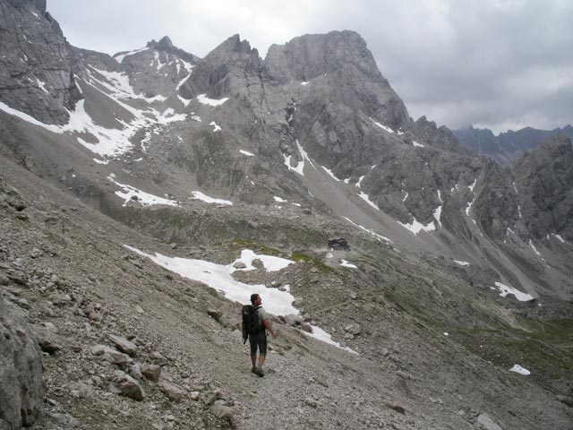 Axel zwischen Laserzscharte und Karlsbader Hütte (25. Juni 2006)