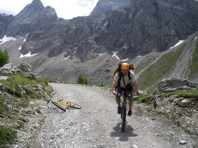 Axel zwischen Marcherstein und Insteinhütte (25. Juni 2006)