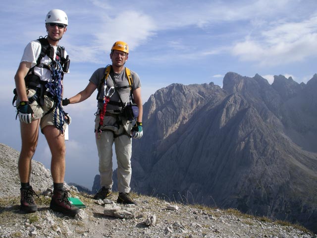 Ich und Axel auf der Großen Gamswiesenspitze, 2.486 m (1. Okt. 2006)