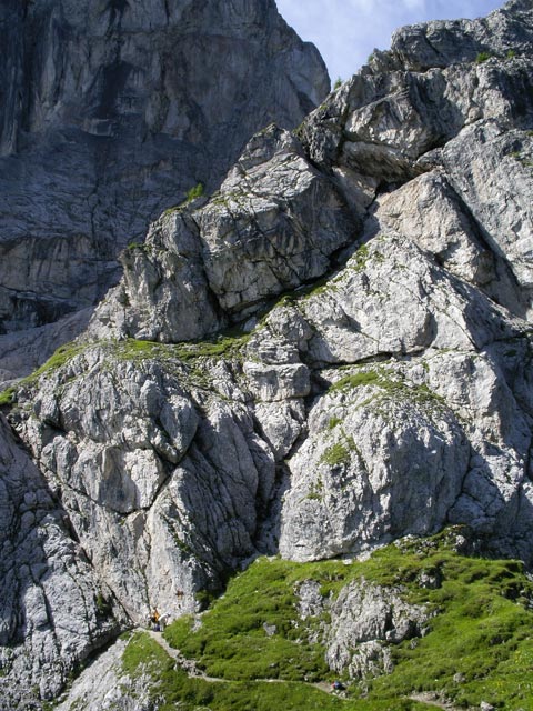 Heike und Christine zwischen Auerlingköpfl und Zellinköpfe-Klettersteig (13. Juli 2007)