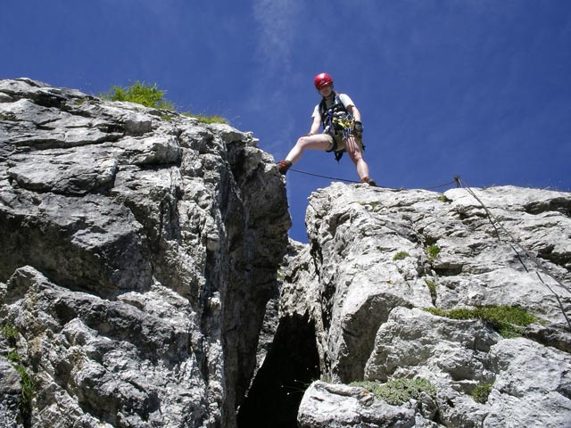 Zellinköpfe-Klettersteig: Daniela (13. Juli 2007)