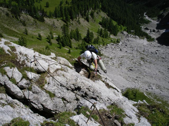 Zellinköpfe-Klettersteig: Christine (13. Juli 2007)