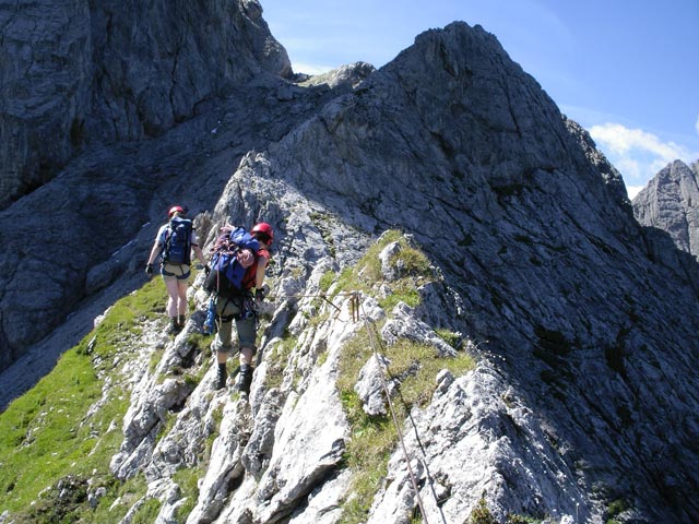 Zellinköpfe-Klettersteig: Daniela und Heike (13. Juli 2007)