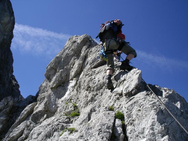 Zellinköpfe-Klettersteig: Heike (13. Juli 2007)