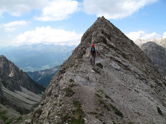 Daniela auf der Kleinen Teplitzer Spitze (16. Juli 2009)