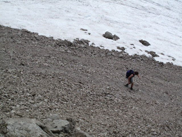 Stephan zwischen Kleiner Teplitzer Spitze und Kerschbaumer Törl (16. Juli 2009)