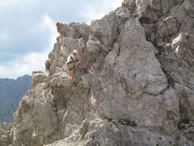 Ich am Törlkopf-Klettersteig (16. Juli 2009)