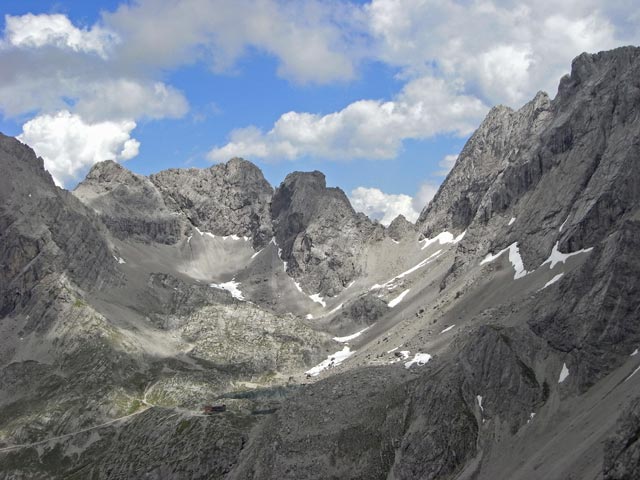 Laserztörl vom Vorgipfel der Kleinen Gamswiesenspitze aus (10. Juli 2008)