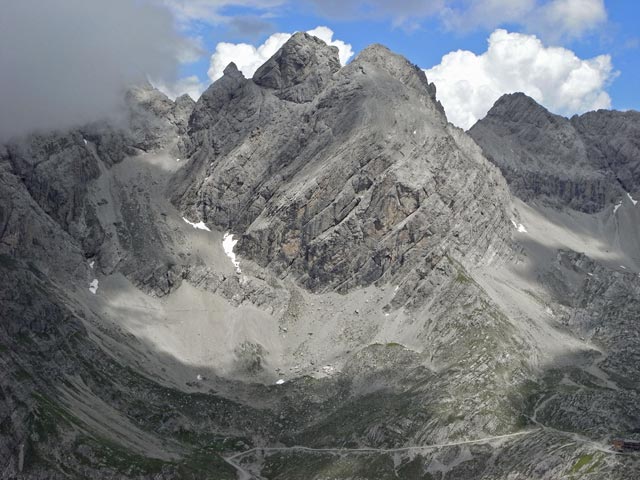 Große Sandspitze vom Vorgipfel der Kleinen Gamswiesenspitze aus (10. Juli 2008)