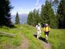 Christine und Heike zwischen Weißsteinalm und Auerlingköpfl (13. Juli 2007)