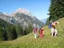 Erich, Martin und Daniela auf der Weißsteinalm (13. Juli 2009)